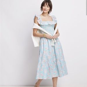 Vineyard Vines smocked midi dress